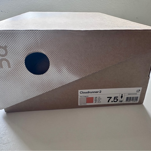 On Cloudrunner 2 Running Women's Sneakers - White, Pink, and Black Accents - Picture 6 of 6